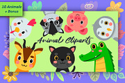 Cute Animals Portrait Bundle, an Animal Illustration by Vectorheroes (Thumbnail 2 of 6)