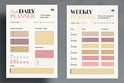 Daily and Weekly Planner Template, a Stationery Template by ContestDesign (Thumbnail 1 of 5)