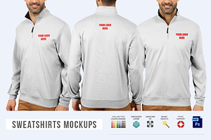 Men Sweatshirts Mock-ups