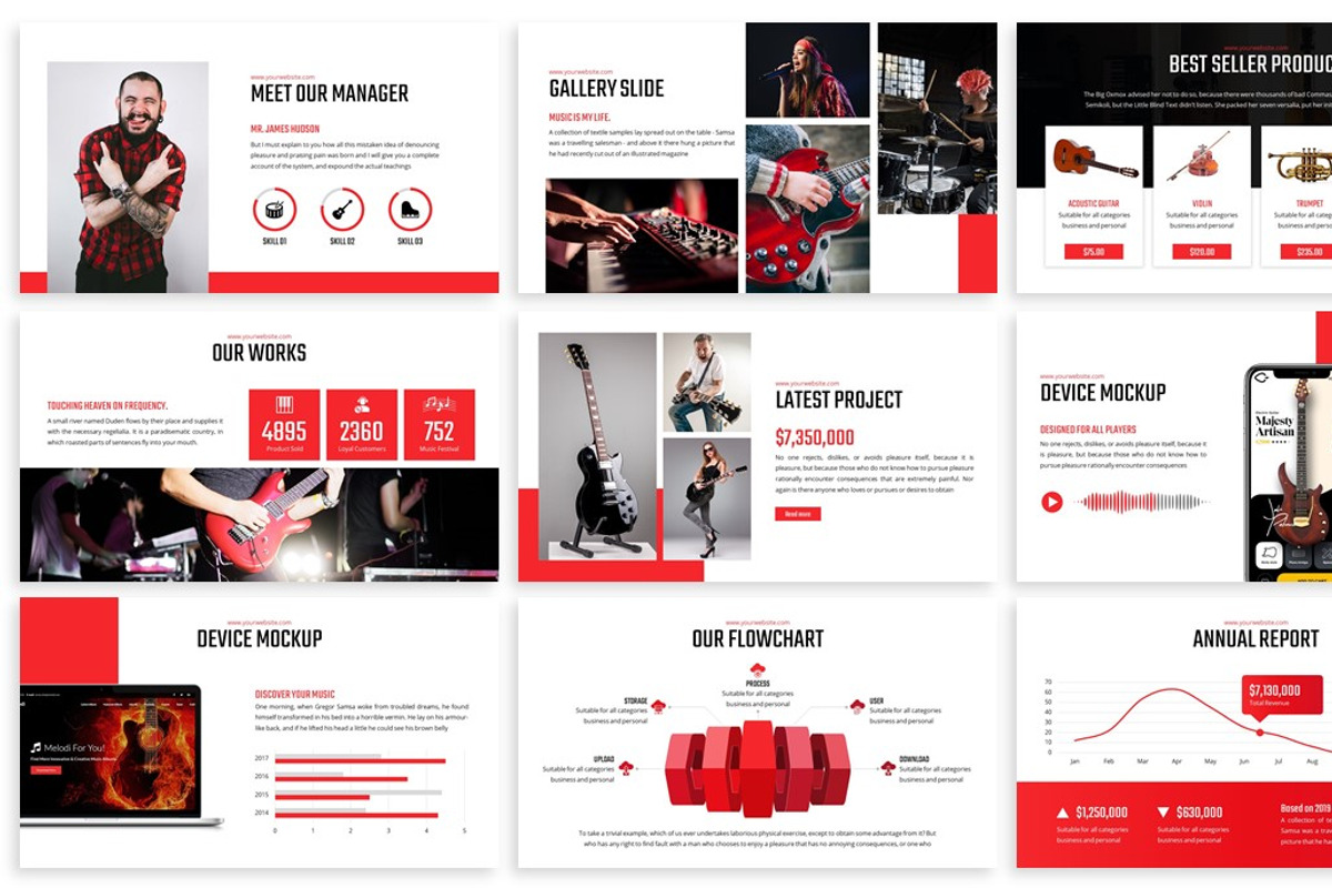 Harmony - Music Powerpoint Template, a Presentation Template by ...