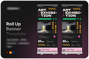 Art Exhibition Roll Up Banner, a Print Template by Annora Studio (Thumbnail 1 of 6)