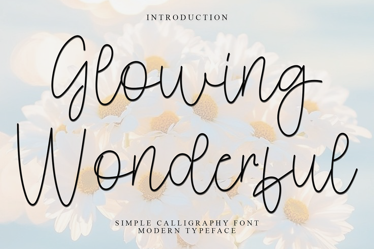 Glowing Wonderful, a Handwritten Font by FreshTypeINK (Photo 1 of 8)