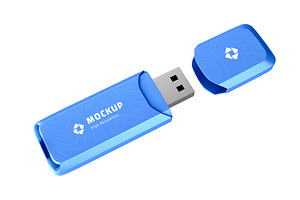 USB Flash Pen Drive Mockup, a Product Mockup by graphypix