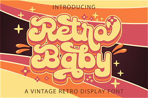 Retro Baby - Retro Script Font, a Script Font by Densu Creative