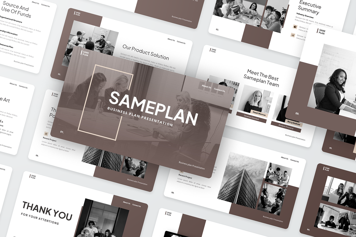 Sameplan - Business plan Keynote, a Presentation Template by SquidPixey (Photo 5 of 6)