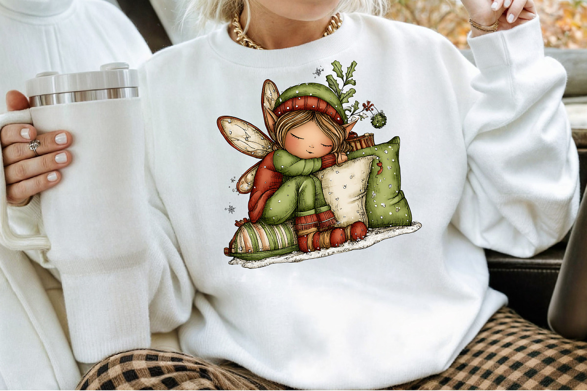 Whimsical Christmas Fairy Clipart, an Illustration by Sublimation Artist (Photo 4 of 6)