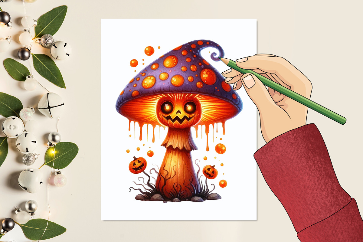 Groovy Halloween Day Clipart, a Graphic by designcity5 (Photo 5 of 5)