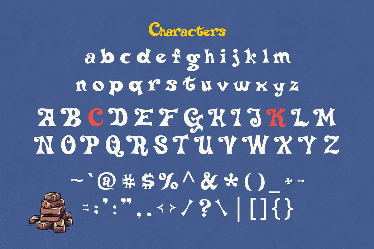Caramel Kingdom - Candy Typeface, a Serif Font by HipFonts (Photo 3 of 8)