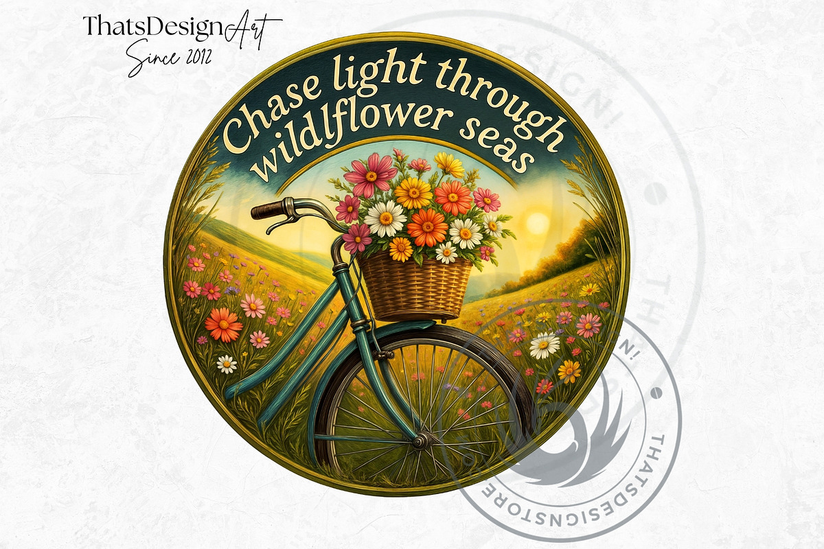 Summer Wildflower & Meadows Cliparts, a Seasonal Illustration by ThatsDesignArt (Photo 7 of 10)