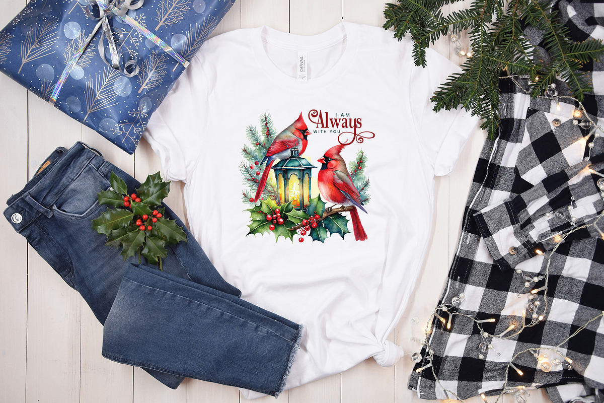 Cardinal Christmas PNG Bundle, a Graphic by CraftlabSVG (Photo 9 of 15)