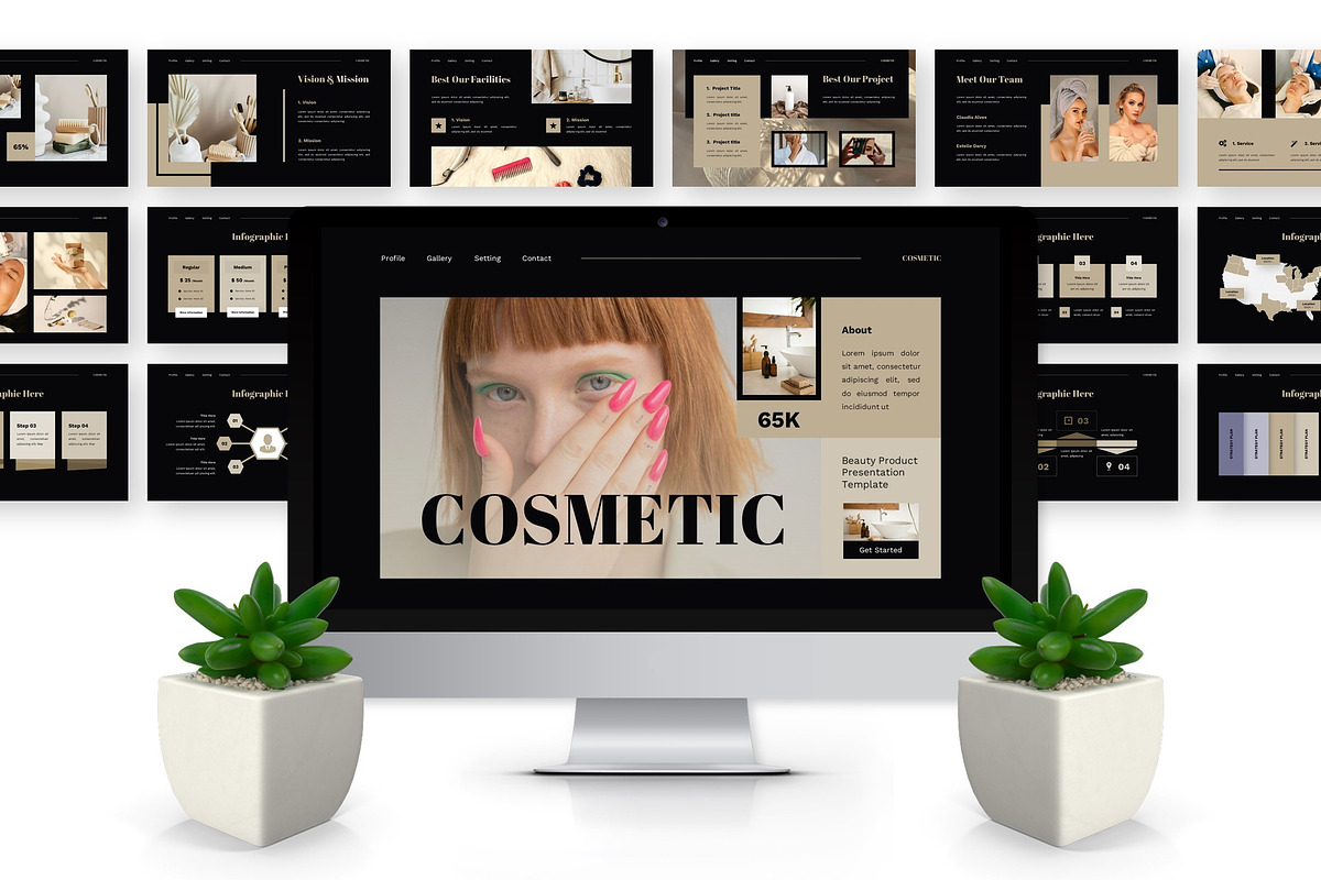 Cosmetic - Beauty Product Keynote preview 4