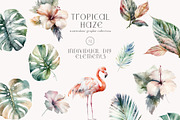 Tropical Haze Watercolor Clipart Set, an Object Illustration by Twigs and Twine (Thumbnail 4 of 9)
