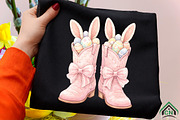 Cowboy Boots Easter Coquette png, an Illustration by Craft Nest (Thumbnail 3 of 6)