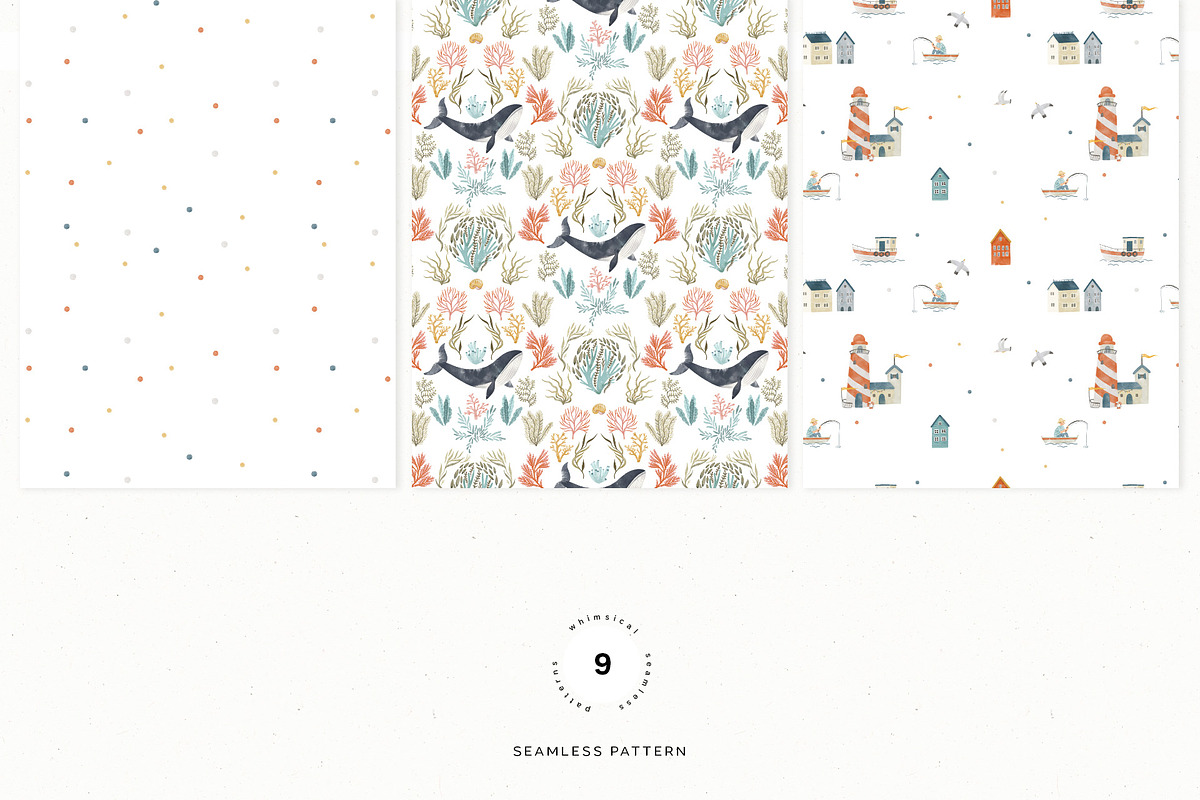 Watercolor Sea collection, an Animal Illustration by annartdreams (Photo 5 of 13)