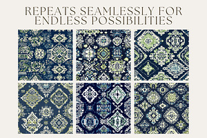 12 Mexi Aztec Seamless Patterns