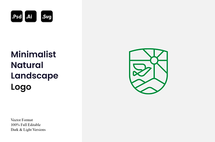 Minimalist Natural Landscape Logo, a Branding & Logo Template by Luxury Logos