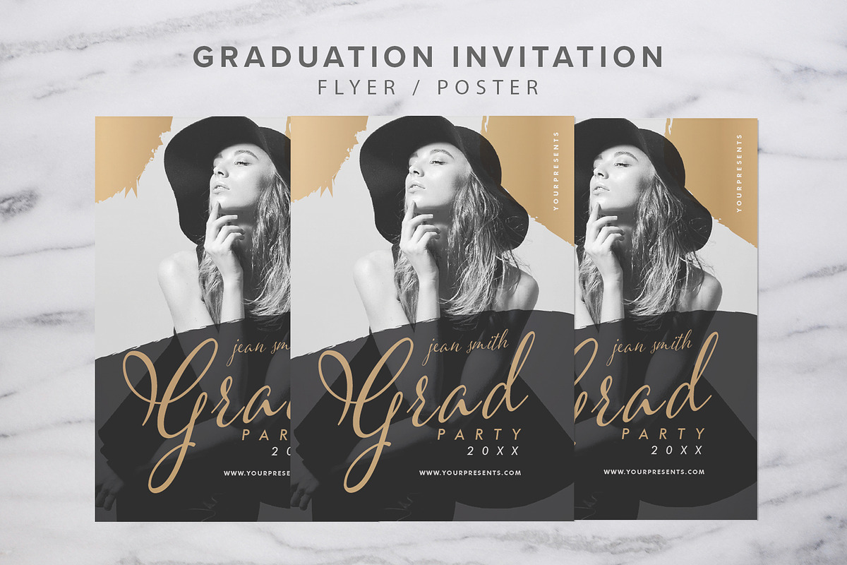 Graduation Invitation, a Flyer Template by lilyshop (Photo 1 of 2)