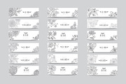 36 Floral Cards, a Card Template by Sunset&Sea Design (Thumbnail 2 of 2)