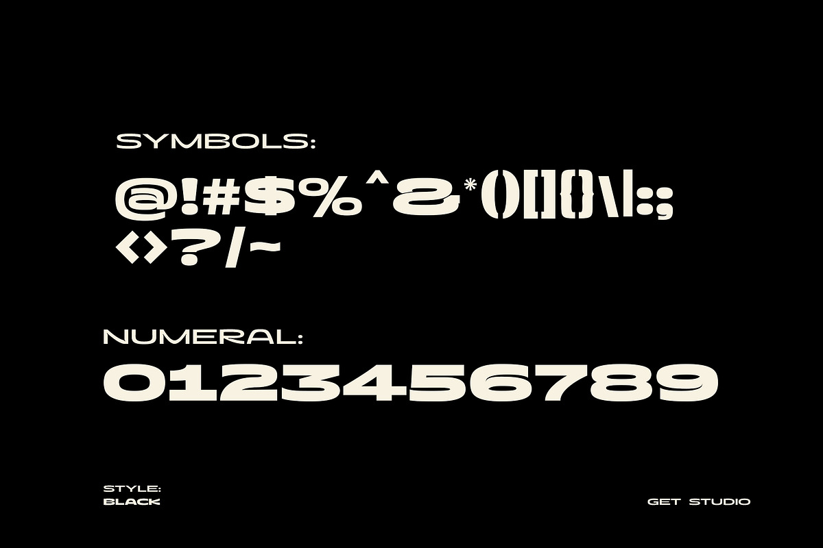 Concrete Forge Extended Typeface, a Sans Serif Font by Get Studio (Photo 8 of 9)