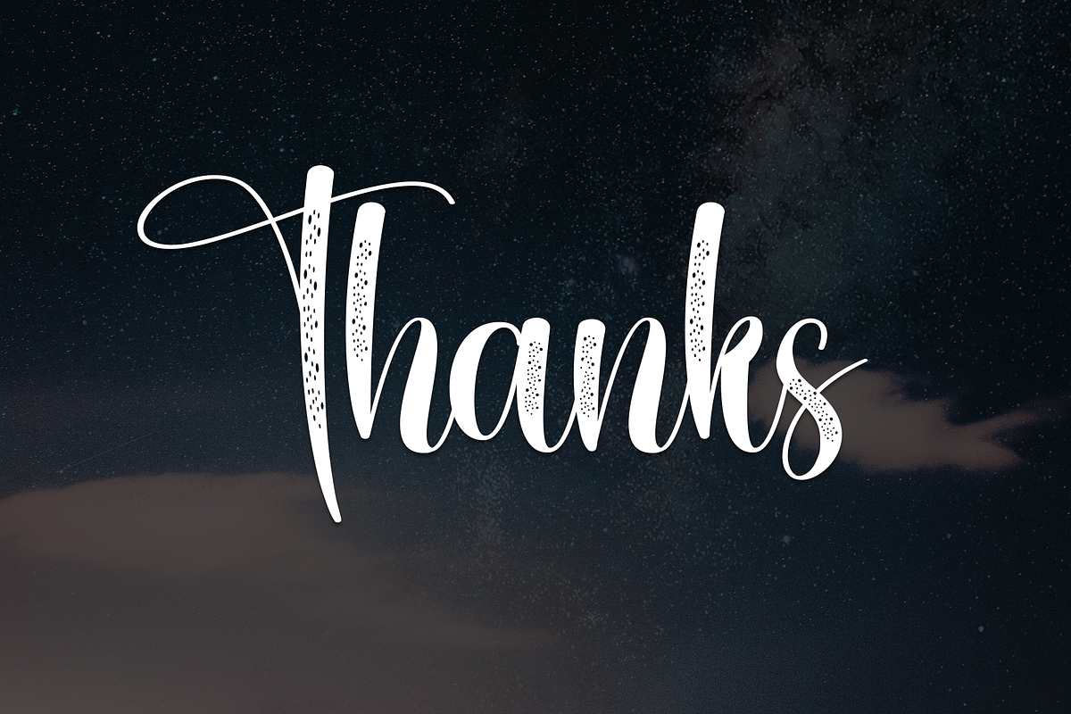 Starnight | Script Font, a Handwritten Font by Scratchones (Photo 9 of 9)
