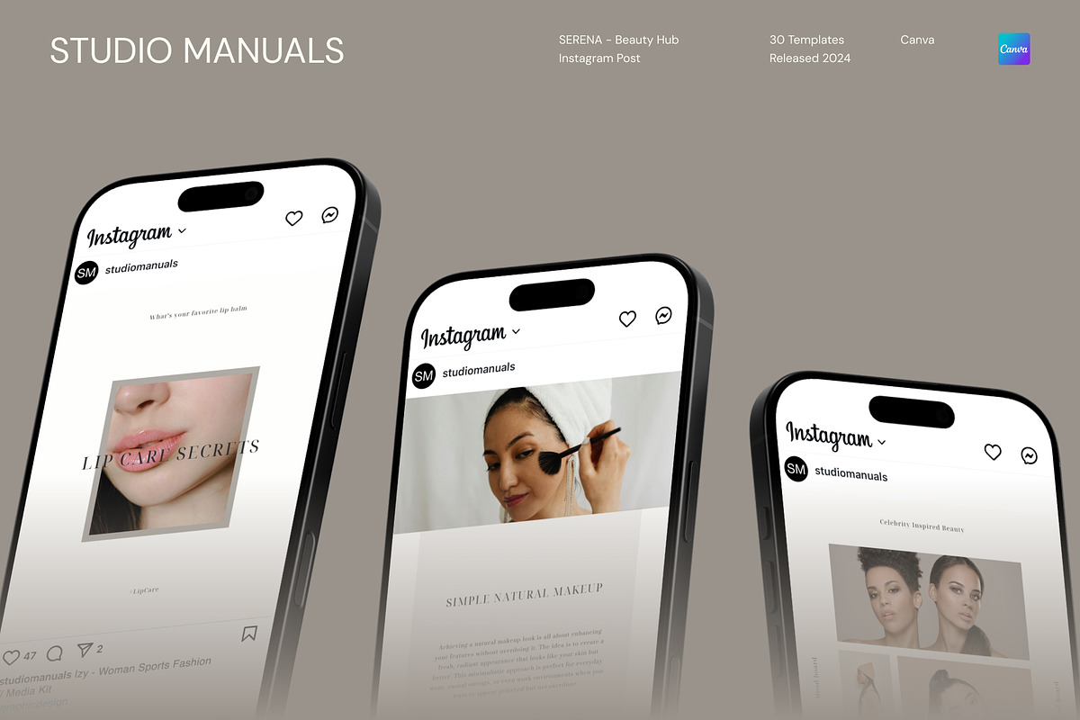 SERENA – Beauty Hub Instagram Post, a Social Media Template by Studio Manuals (Photo 6 of 8)