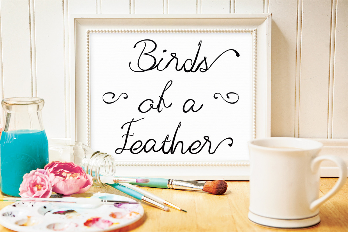 Hand Drawn Flamingo Font preview 2