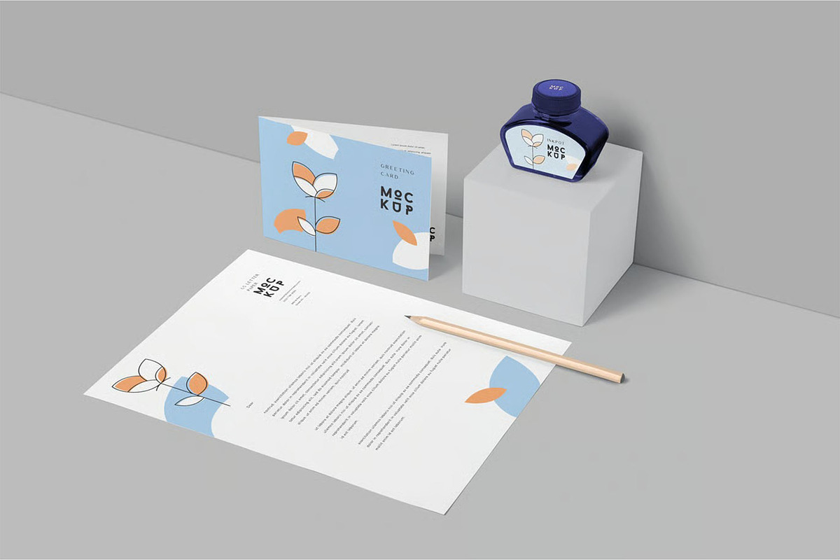 Stationery Mockup, an Advertising Mockup by megostudi0 (Photo 4 of 6)