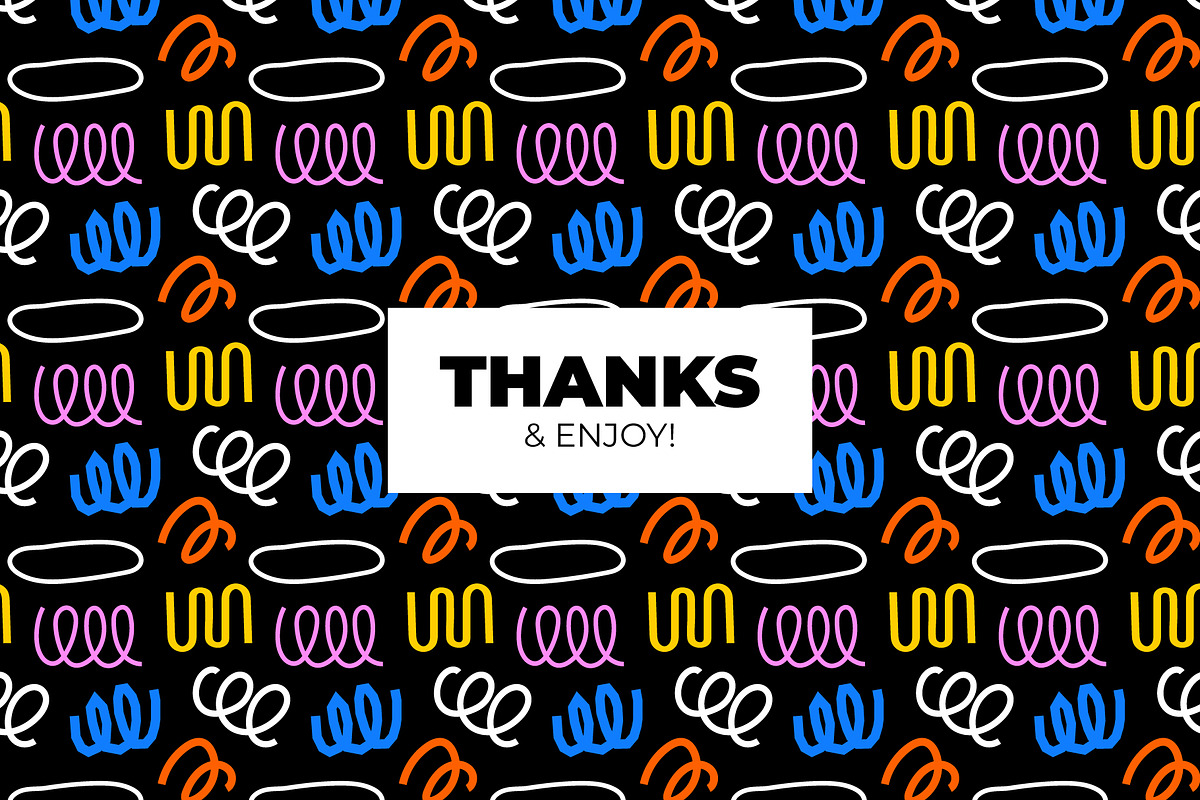 Colorful Doodle Elements, an Object Graphic by Léo Alexandre (Photo 16 of 16)