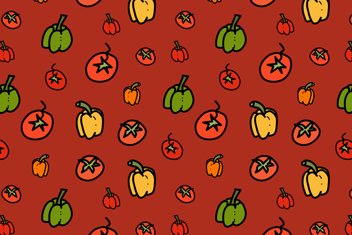 Doodle Art Pattern Bundle, a Food Illustration by AJ Doodles (Photo 2 of 13)