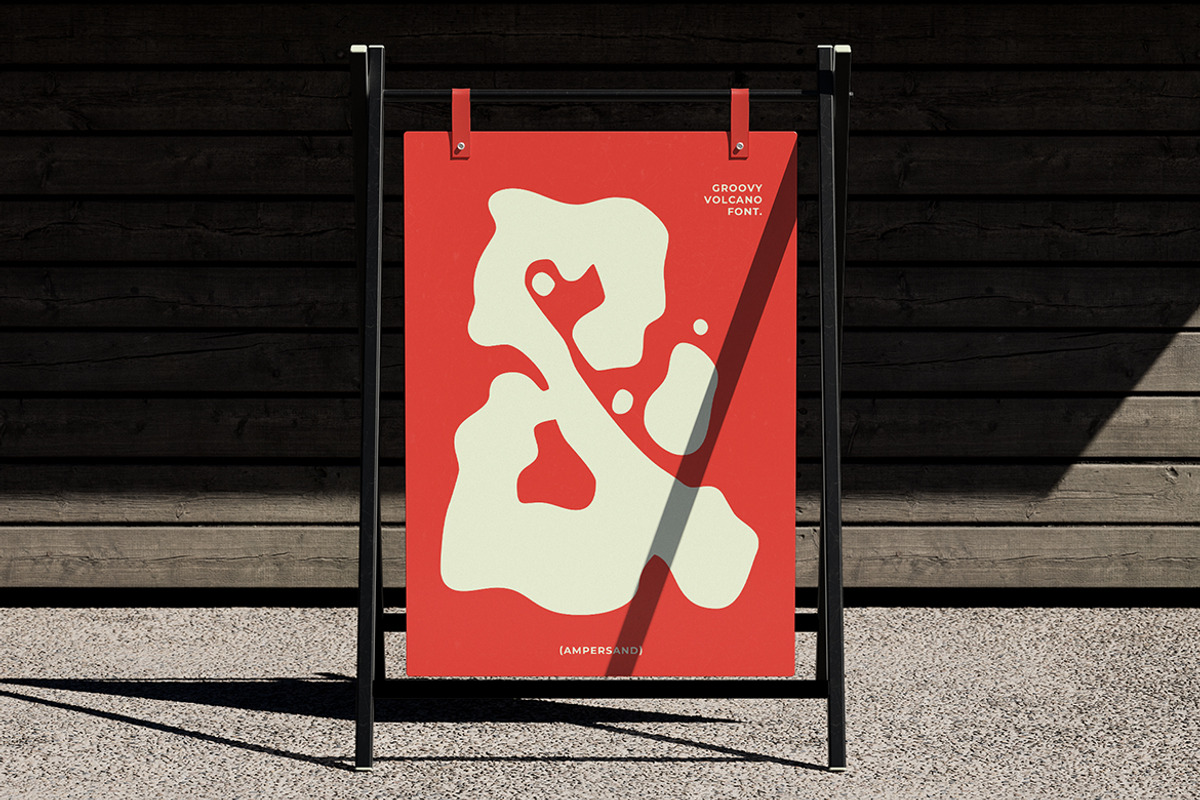 GF Volcano - Handdrawn Display Font, a Font by GroovyFontCo (Photo 6 of 7)