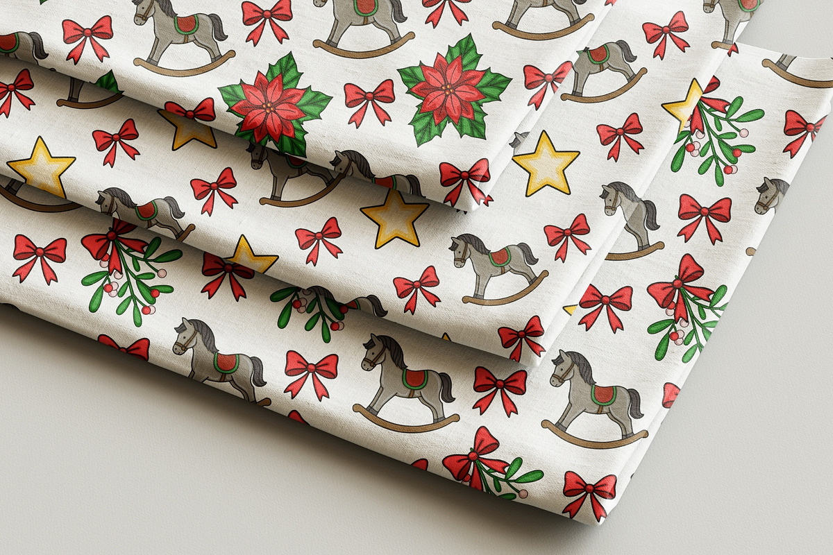 Christmas Rocking Horse, a Seasonal Illustration by Elatedowl (Photo 5 of 12)