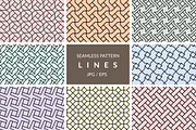 Seamless line pattern vectors, a Pattern Graphic by Neopat (Thumbnail 1 of 9)