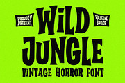 Wild Jungle – Vintage Horror Font, a Serif Font by HanzelSpace Studio (Thumbnail 1 of 6)