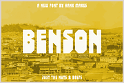 Benson, a Hank Makes Font, a Slab Serif Font by Hank Makes (Thumbnail 1 of 5)