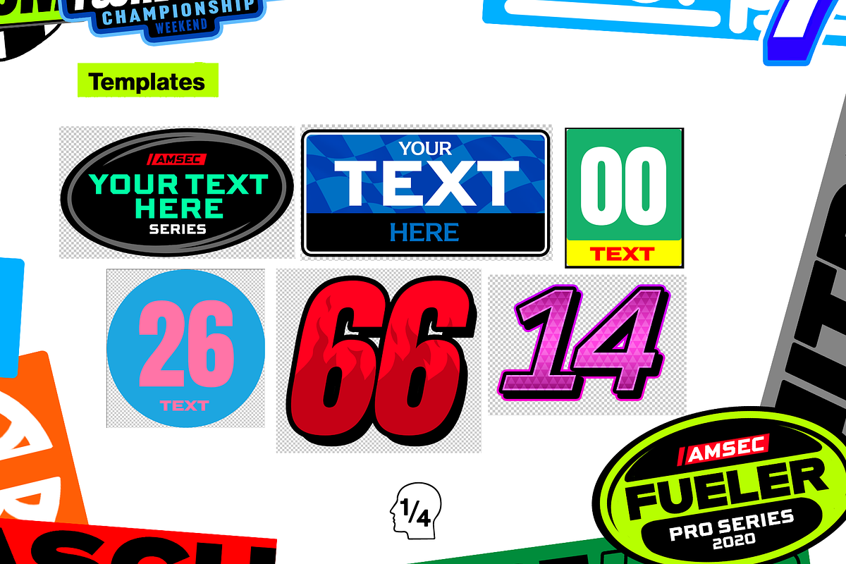 Racecar Decals, an Object Graphic by Headquarters (Photo 5 of 7)