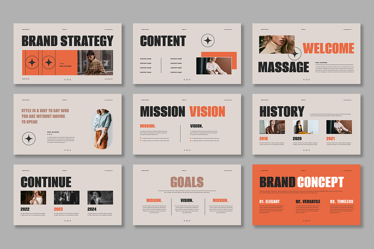Brand Strategy Presentation Layout