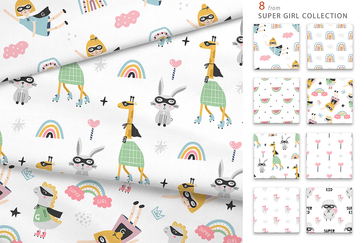 Seamless Patterns Pack for Kids