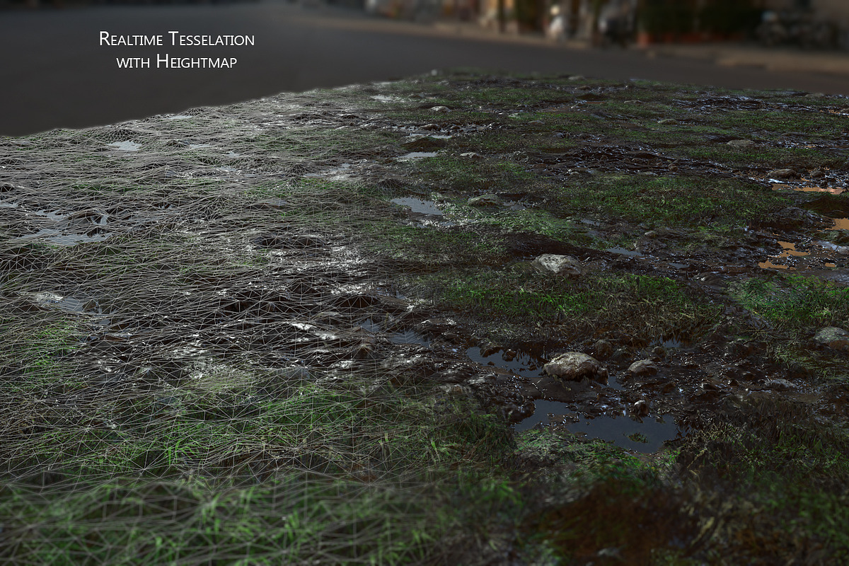 Textures - Grass, Mud, Puddles, a Textures & Material 3D Model by PurePolygons (Photo 2 of 2)