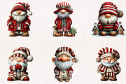 Vintage Santa Claus Striped Santa, a Seasonal Illustration by CreationArt (Thumbnail 3 of 7)