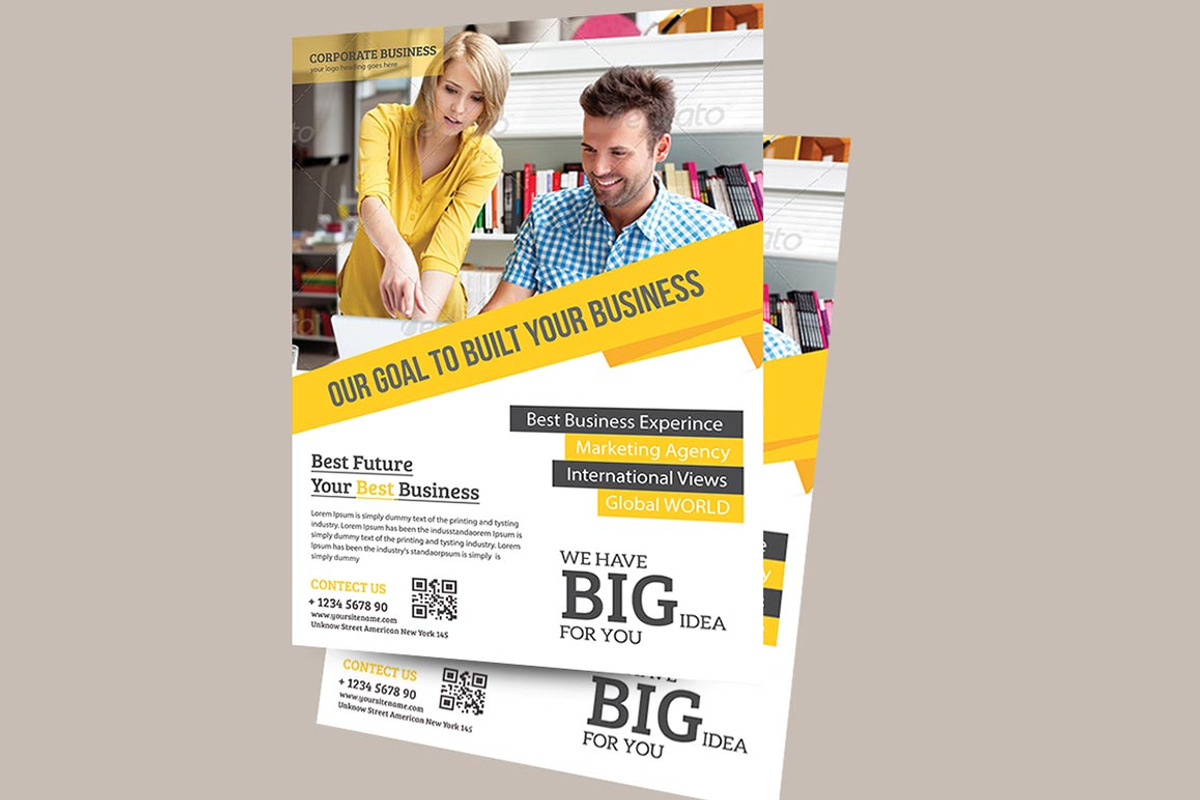 Corporate Business Flyer Template, a Flyer Template by TheGraphicsWorld (Photo 2 of 3)