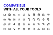 120 Modern E-commerce Shopping Icons, an Outline Icon by Icons Drop (Thumbnail 3 of 6)
