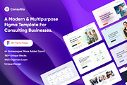 Modern Corporate UI Kit Template, an UI Kit Template by FleexStudio (Thumbnail 1 of 4)