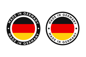 2x Made In Germany Stamp