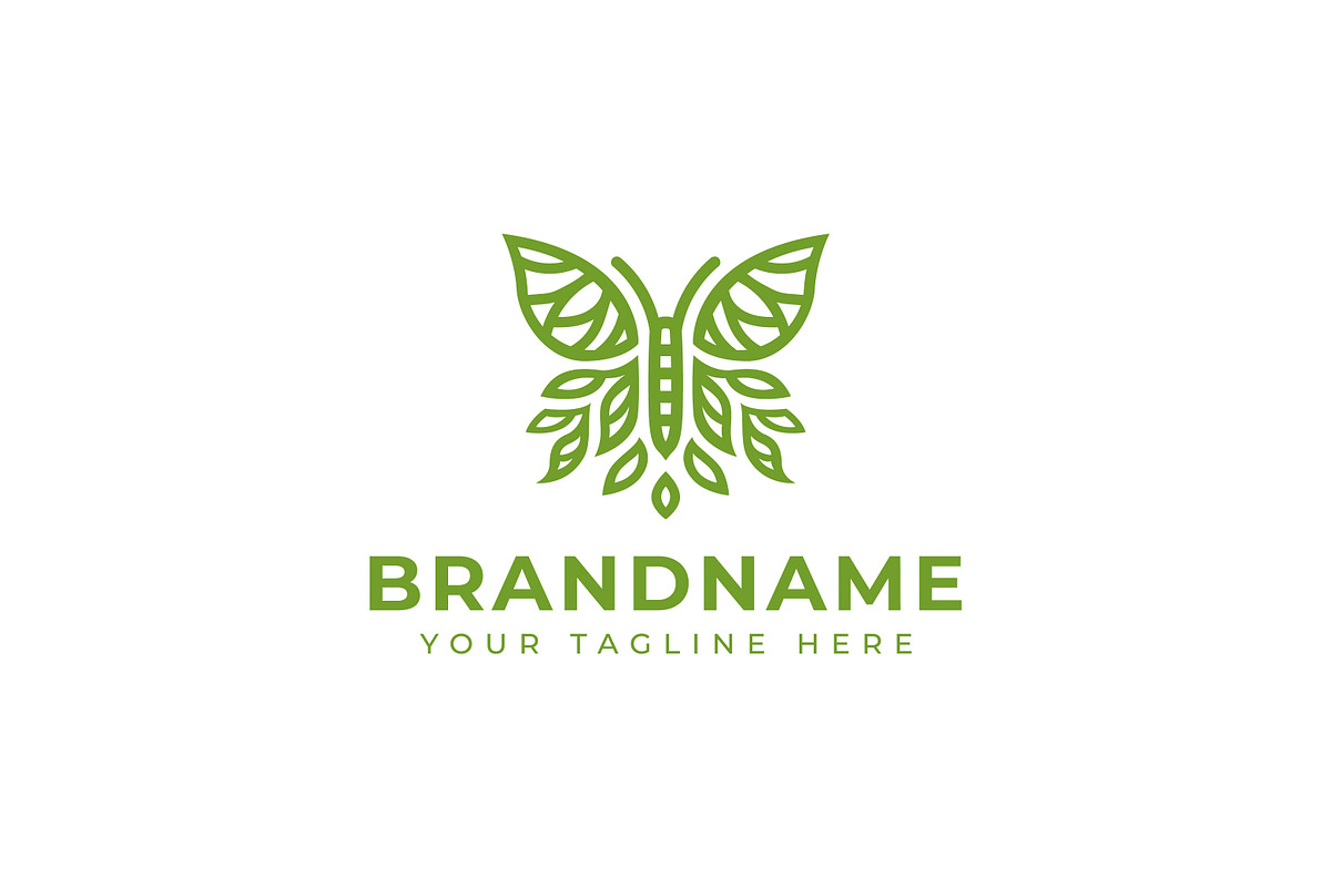 Butterfly Plant Logo, a Branding & Logo Template by Pray Art Design Studio
