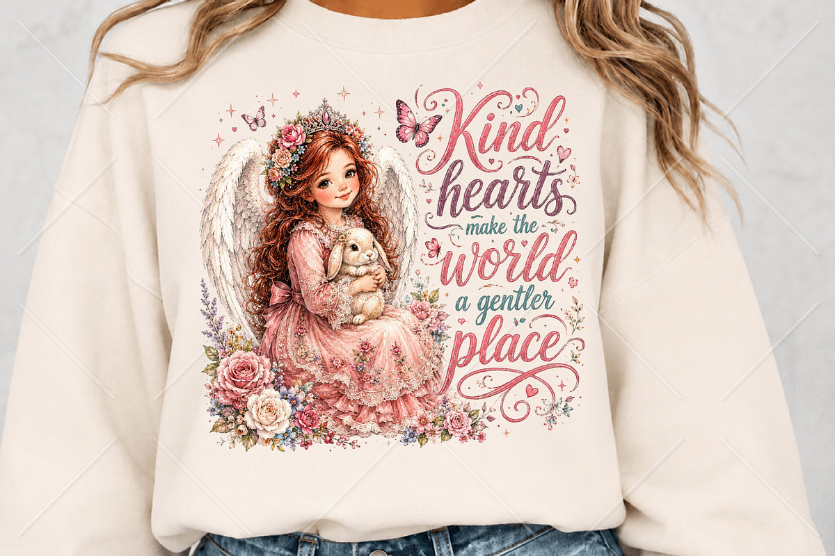 Kind Hearts Make the World Angel, a Seasonal Illustration by Canvas Craft (Photo 5 of 6)