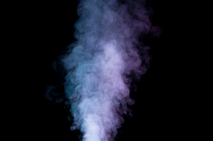 Colorful Smoke on Black Background