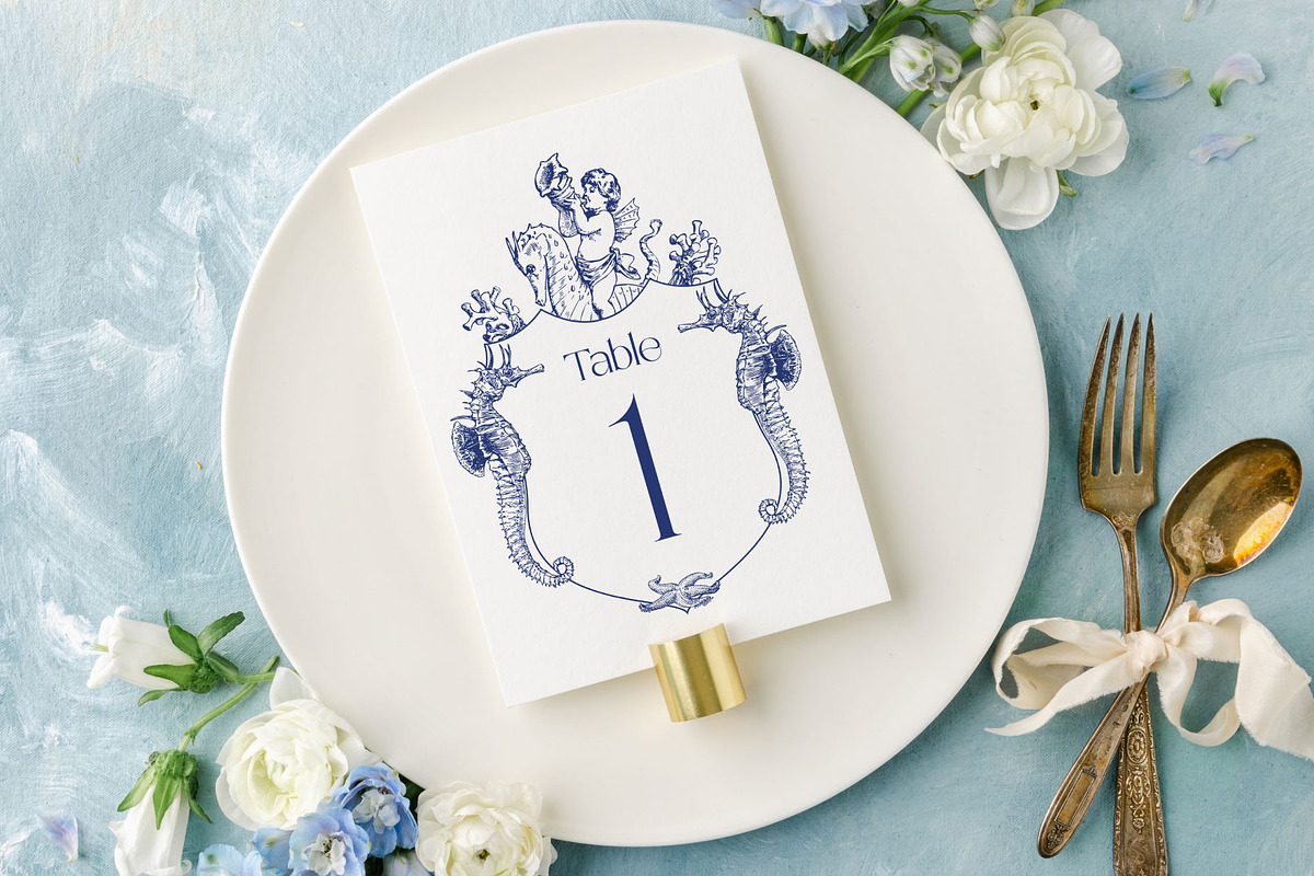 Coastal Wedding Crest, an Object Graphic by Encre Studio (Photo 4 of 5)