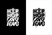 * HIP HOP ONE LOVE * Custom tag, an Object Graphic by V2.GRAPHICS (Thumbnail 2 of 5)
