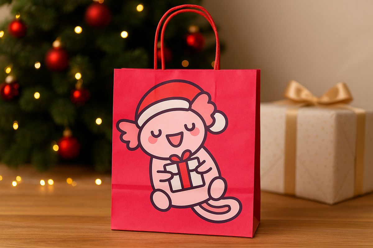 Axolotl Xmas Illustration Pack, a Seasonal Illustration by Palau (Photo 5 of 10)