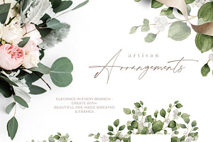 Watercolor Greenery Foliage Bundle